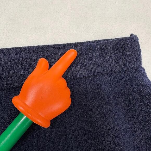 St. John Knit Wool Straight Pencil Midi Skirt Navy Blue Womens Size 6 - Picture 9 of 11